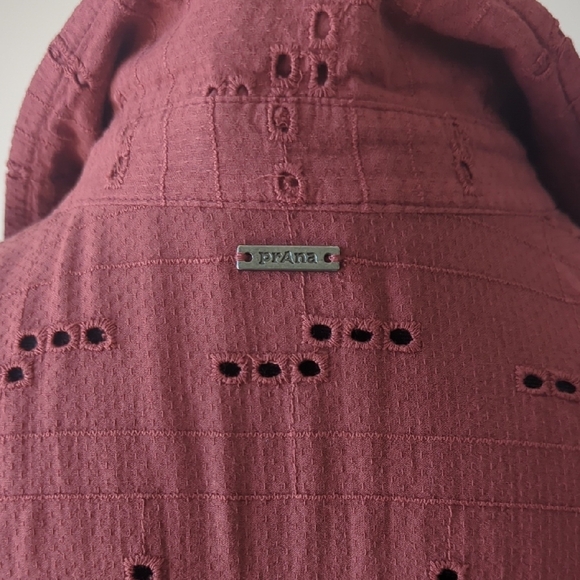 Prana Brick Red Eyelet Dress - Picture 6 of 11